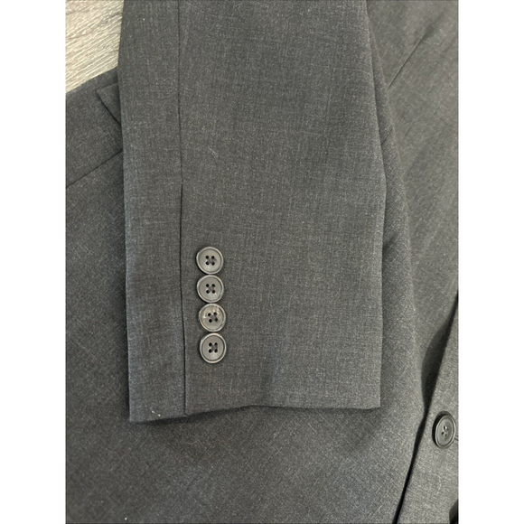 J Crew Blazer Mens 44L Black Thompson Sport Coat 2 Button DBL Vented Jacket - Picture 2 of 8